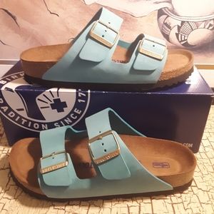 Birkenstock Arizona Turquoise Sandals Sz 39/8